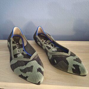 ROTHY'S The Point in Olive Camo -RETIRED- Women's 39/8.5